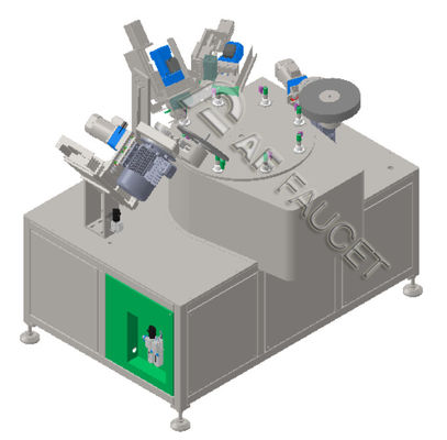 RTAF-RB0408-4-Spindles 8 Stations Brushing Machine For Small Parts CNC Wire Drawing Machine