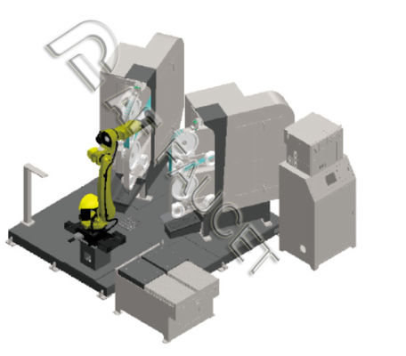 RTAF-AG0204M- Robot Grinding Machine For Medium Size Sanitaryware Brass Headshower