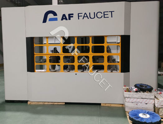 RTAF-AP04AZ-Zinc Alloy Sanitaryware Polishing Machine, 4-spindles mop wheels polishing machine, CNC polishing machine