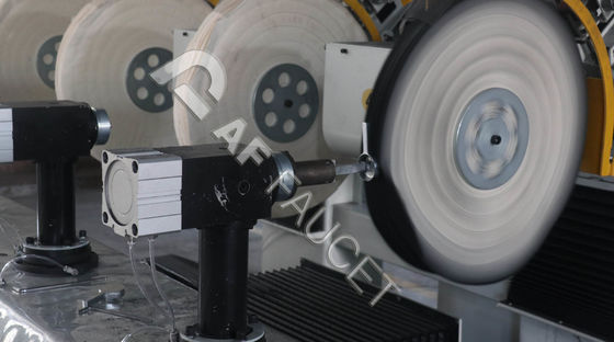RTAF-AP04AZ-Zinc Alloy Sanitaryware Polishing Machine, 4-spindles mop wheels polishing machine, CNC polishing machine