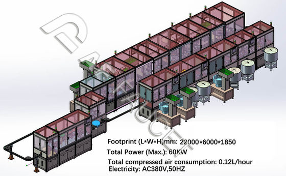 RTAF-CA001-HF- Fully Automatic Assembly Line fully automatic production line