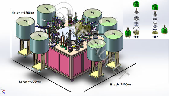 RTAF-CA003-H- High Footed Faucet Spool Automatically Assemble Machine