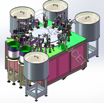RTAF-CA005-FH3-  Automatic Assembly Workstation For 3-Holes High And Flat Valve Cores Assemble Workstation